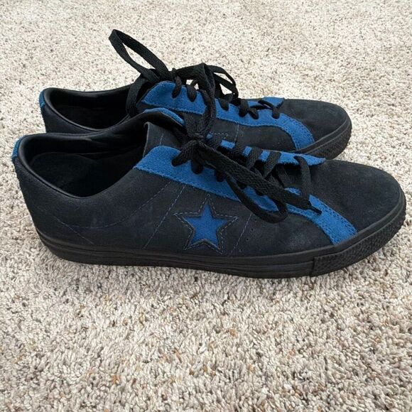 Converse CONS One Star Academy Suede Black Blue Men’s 10.5 - Picture 3 of 9